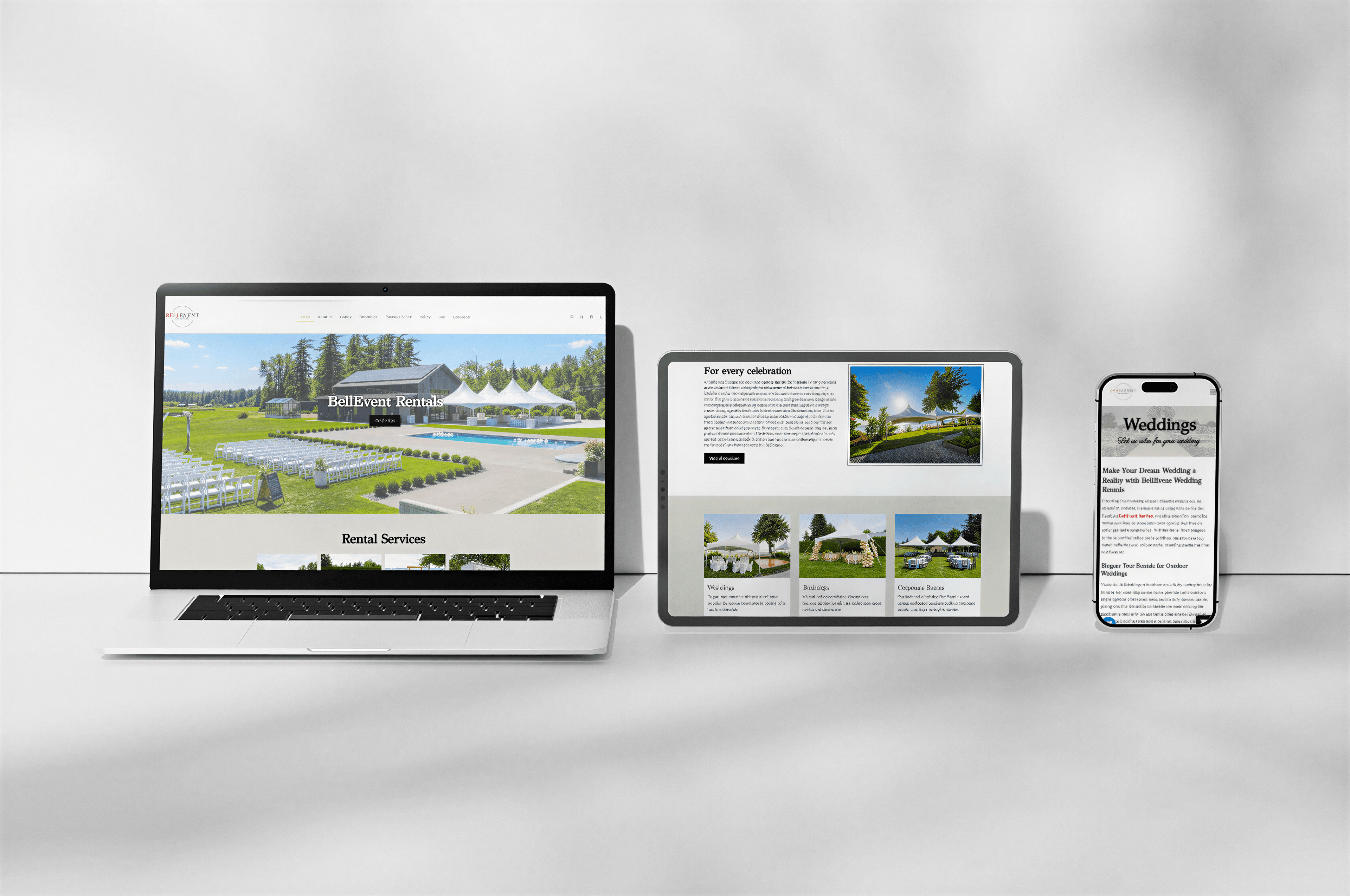 BellEvent Rentals - Branding, Web Design, Marketing & Automation